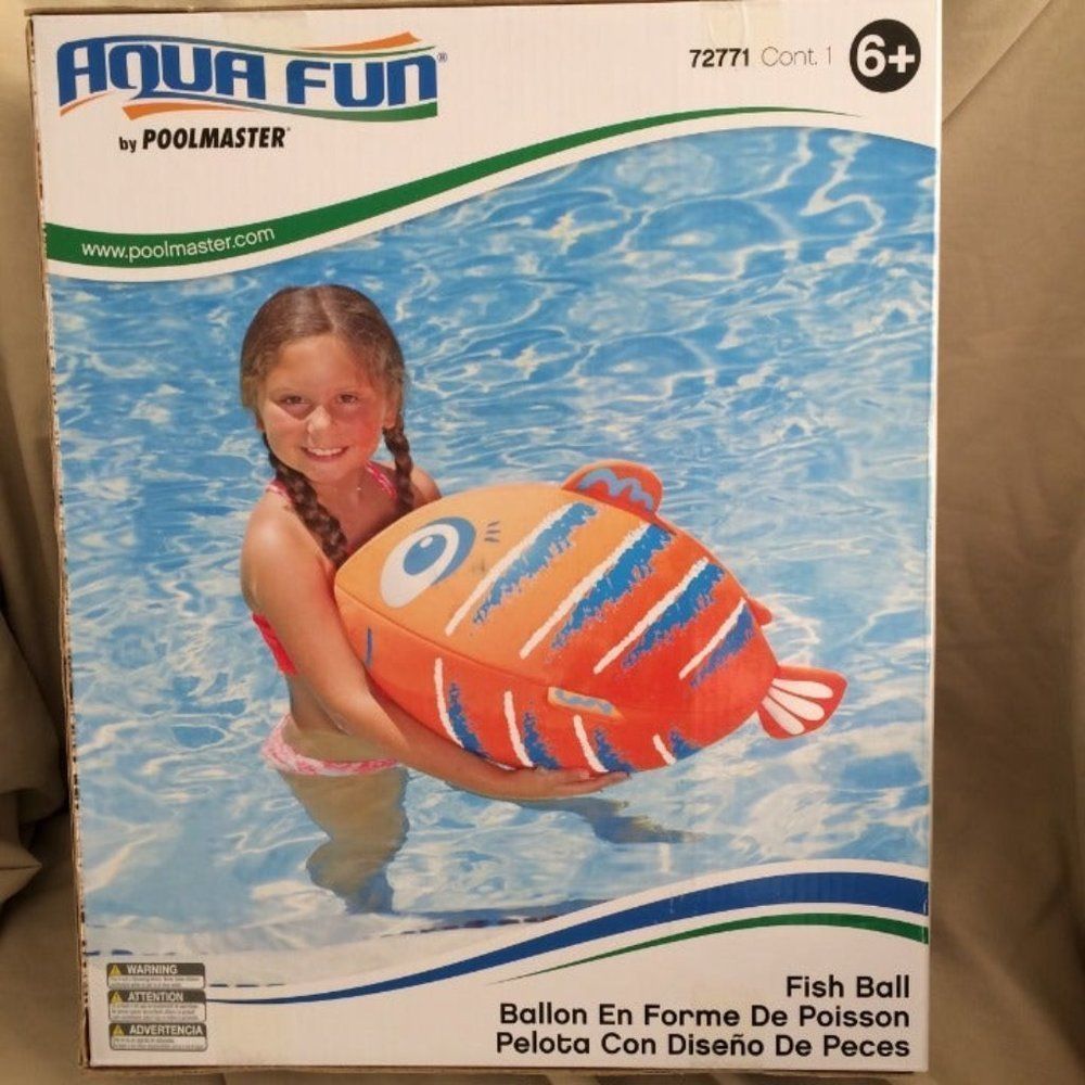 Aqua Fun Fish Ball Orange Poolmaster New